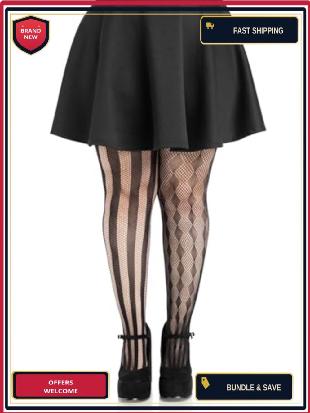 Harlequin Fishnet Tights Stretch Diamond Pattern Cosplay Costume